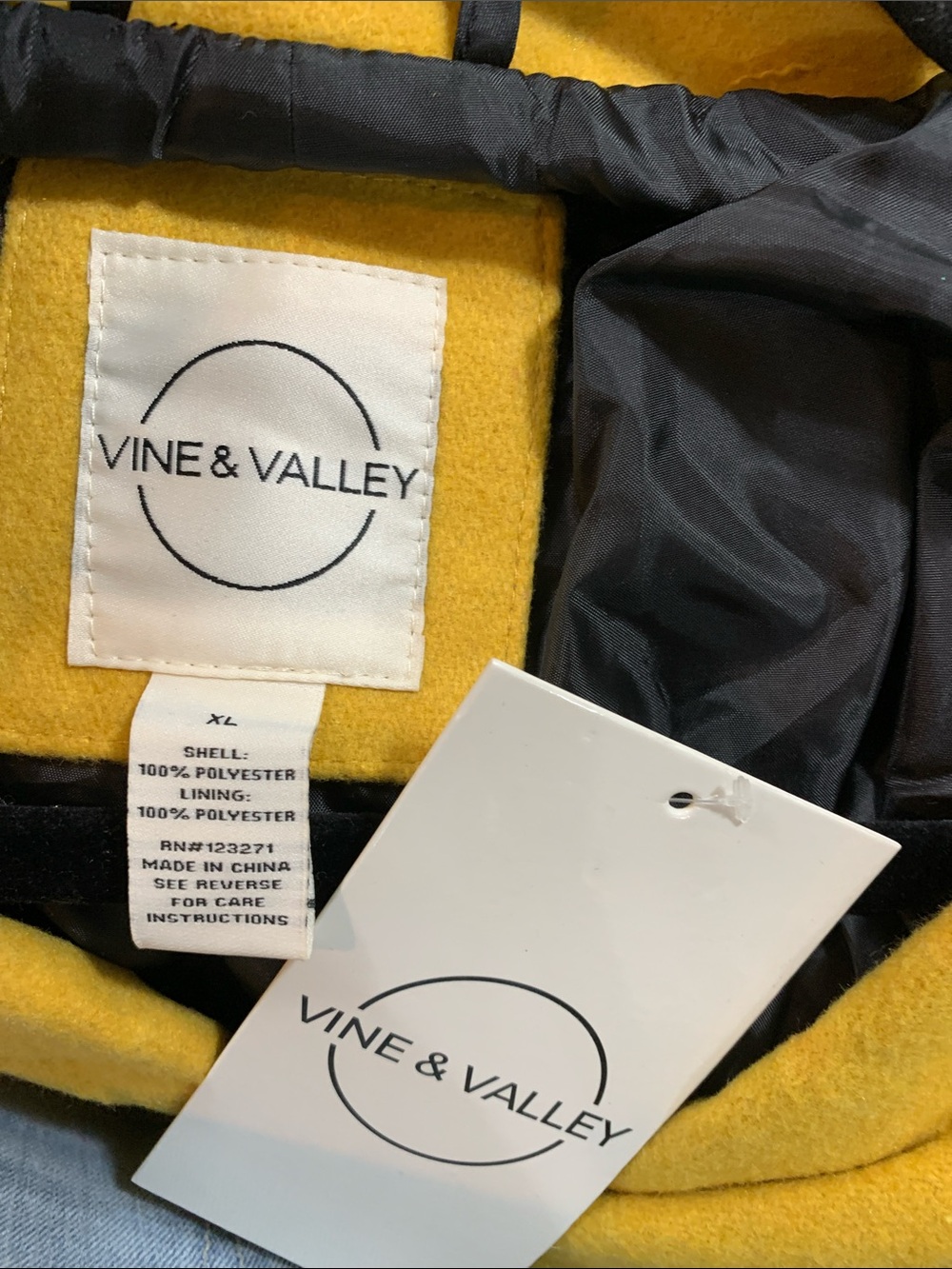 Women's Yellow Pea Coat